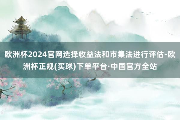 欧洲杯2024官网选择收益法和市集法进行评估-欧洲杯正规(买球)下单平台·中国官方全站