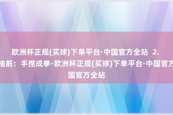欧洲杯正规(买球)下单平台·中国官方全站  2. 手指抽筋：手捏成拳-欧洲杯正规(买球)下单平台·中国官方全站