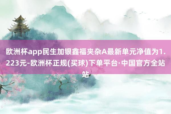 欧洲杯app民生加银鑫福夹杂A最新单元净值为1.223元-欧洲杯正规(买球)下单平台·中国官方全站