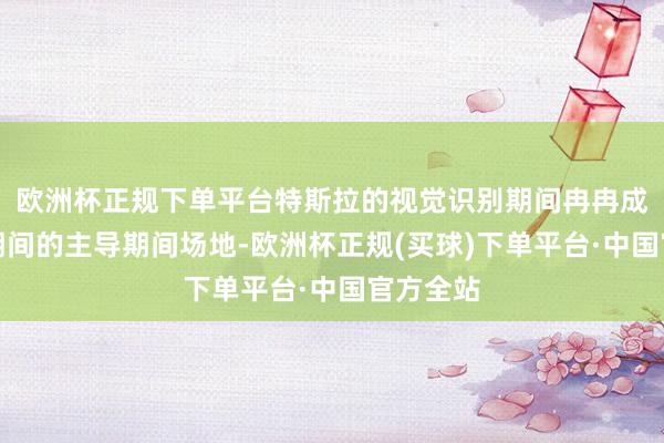 欧洲杯正规下单平台特斯拉的视觉识别期间冉冉成为智驾期间的主导期间场地-欧洲杯正规(买球)下单平台·中国官方全站