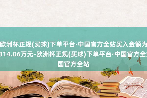欧洲杯正规(买球)下单平台·中国官方全站买入金额为2314.06万元-欧洲杯正规(买球)下单平台·中国官方全站