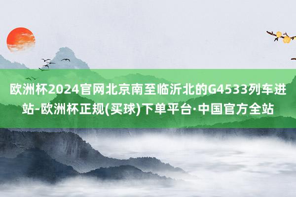 欧洲杯2024官网北京南至临沂北的G4533列车进站-欧洲杯正规(买球)下单平台·中国官方全站